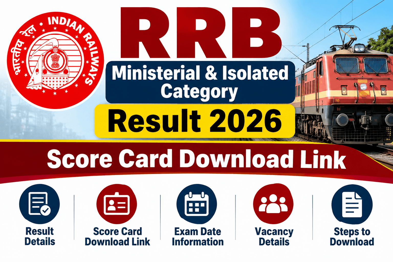 RRB Ministerial & Isolated Category Result 2026